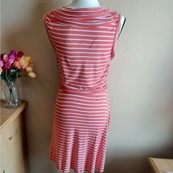 Max Studio A line striped dress Size L - Picture 3 of 8